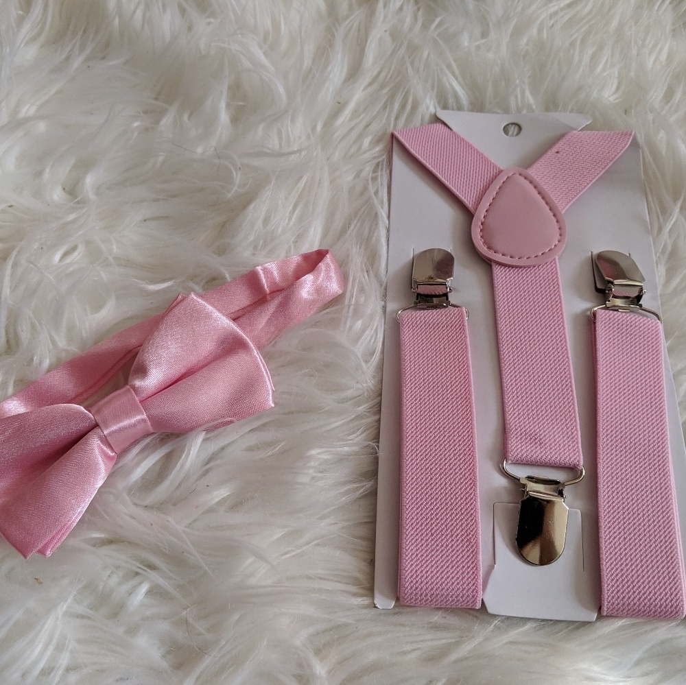 Baby, toddlers & Boys adjusted Suspended & bowtie